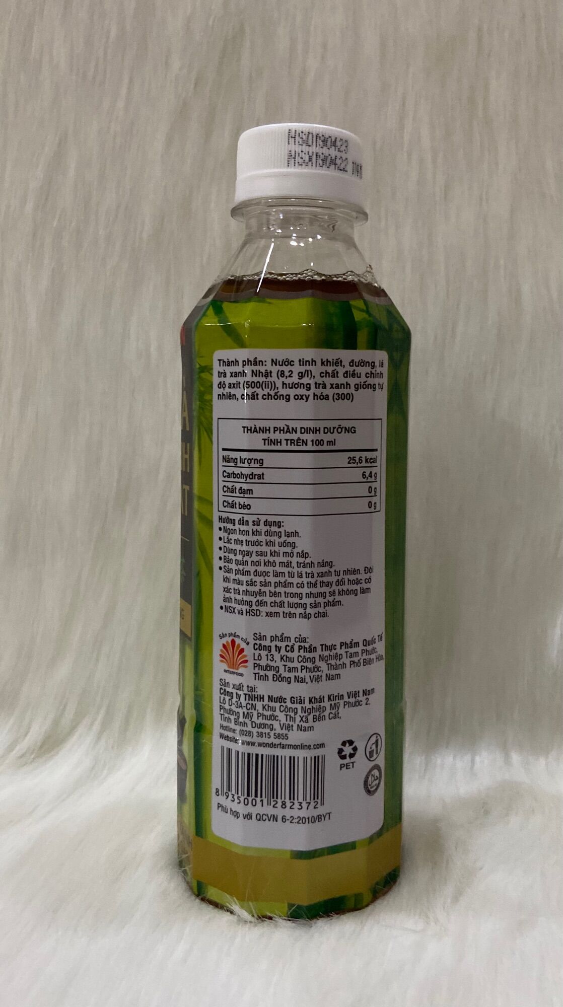 1 Thùng Trà Xanh Nhật Kirin/Thùng 24Chai*345ml