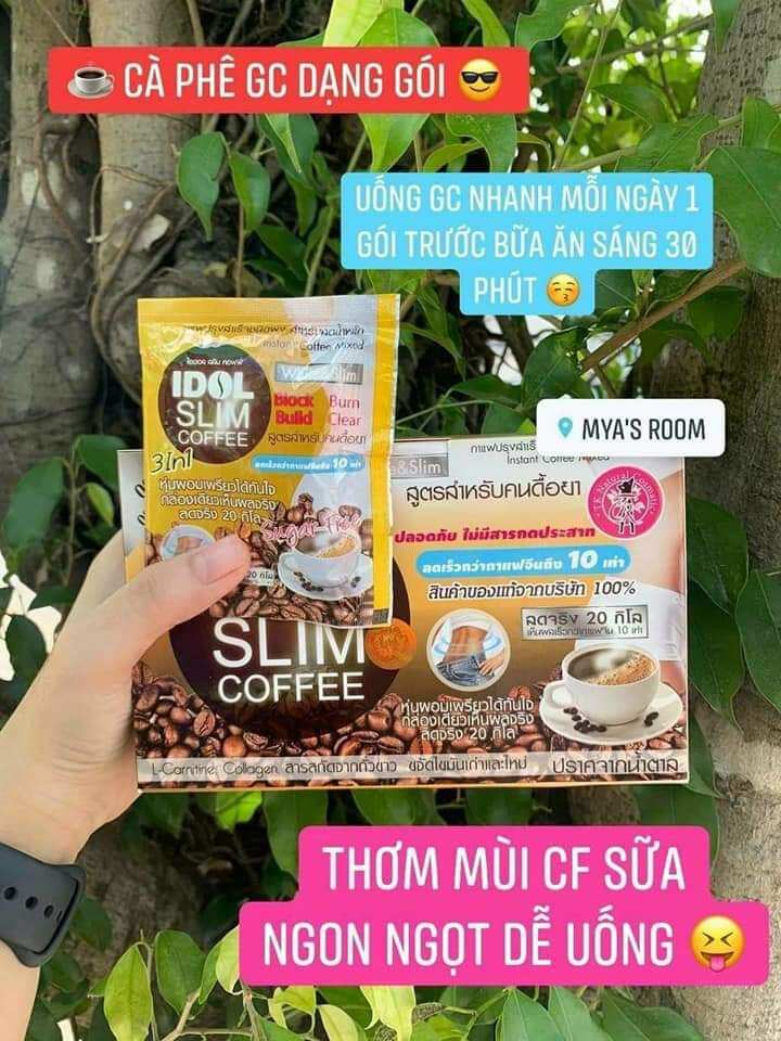 Cà phê giảm cân IDOL Slim coffee 3in 1 mẫu mới