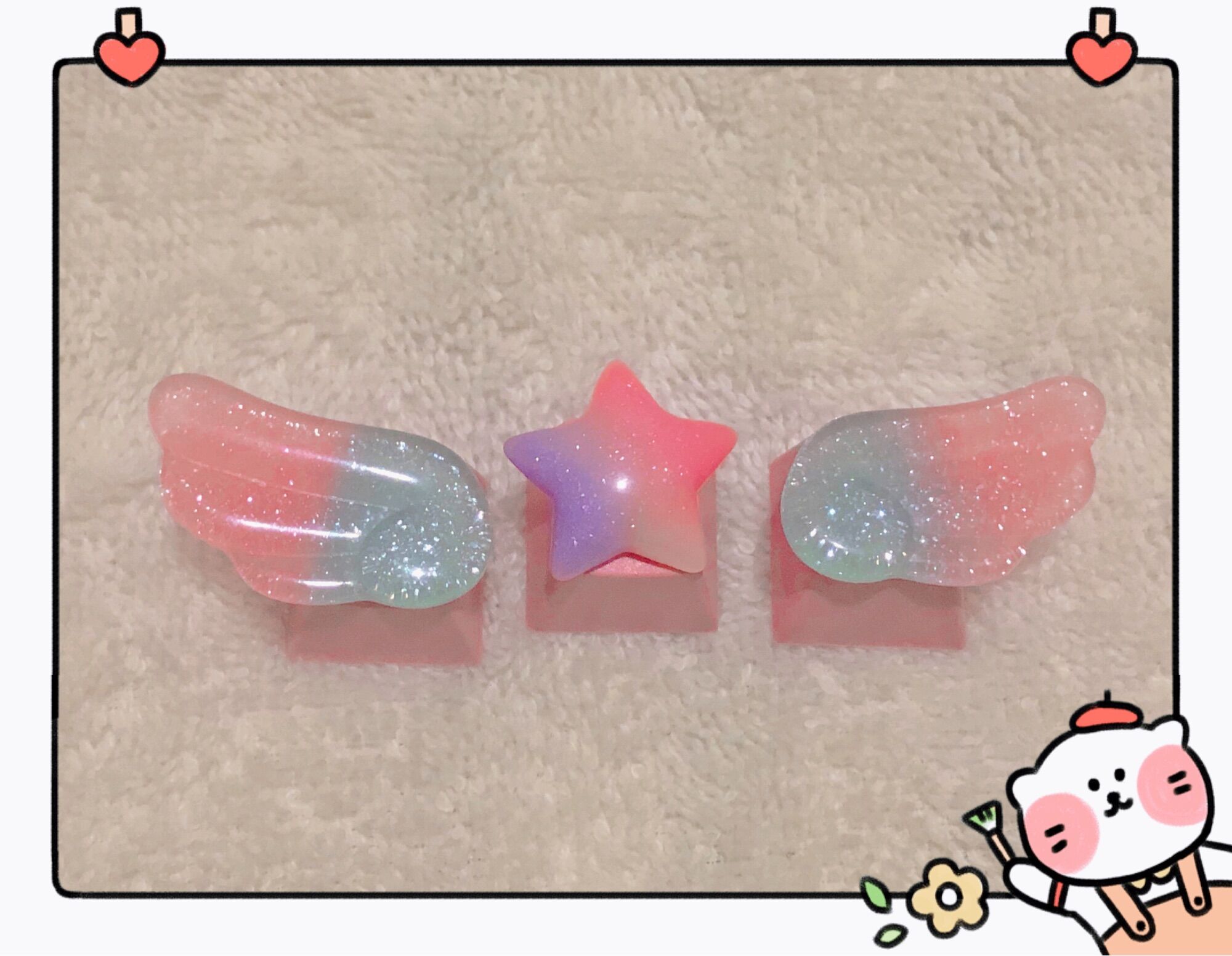 Keycap cánh thiên thần nhựa resin