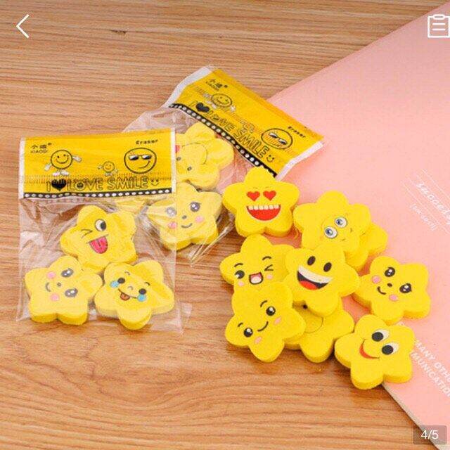 Combo 3 viên tẩy bút chì hình ngôi sao