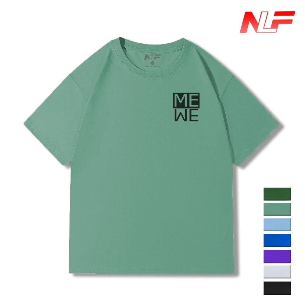 Áo Thun Form Rộng Tay Ngắn Logo ME NADC-005 - Áo Thun Nam Nữ - Dễ Phối Trang Phục