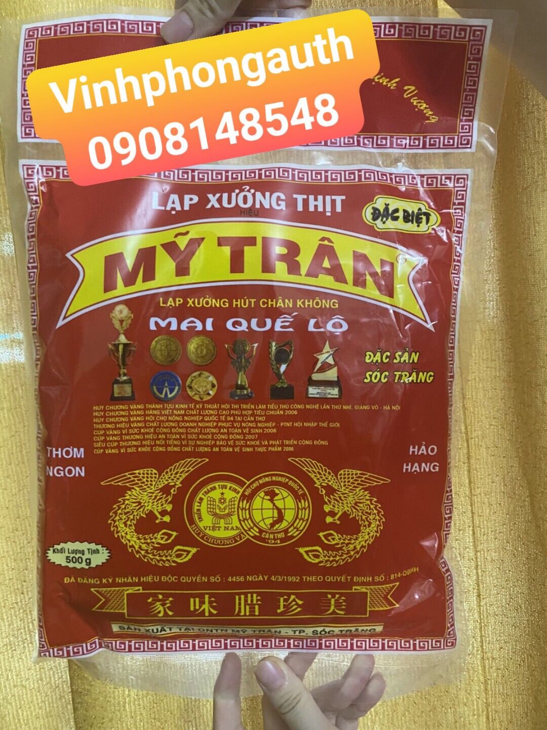 Lạp xưởng thịt Mỹ Trân 500gr
