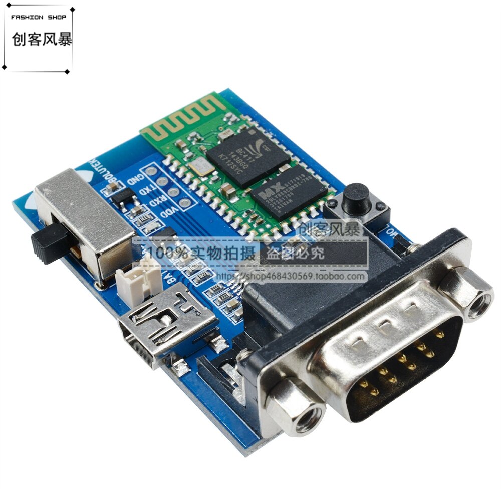 Bộ Chuyển Đổi Cổng Nối Tiếp Bluetooth Bộ Chuyển Đổi Cổng Nối Tiếp Bluetooth Chuyển RS232 Mô-đun Thông Tin Liên Lạc Bluetooth Bảng Hiển Thị Mở Rộng Tổng Thể Chính