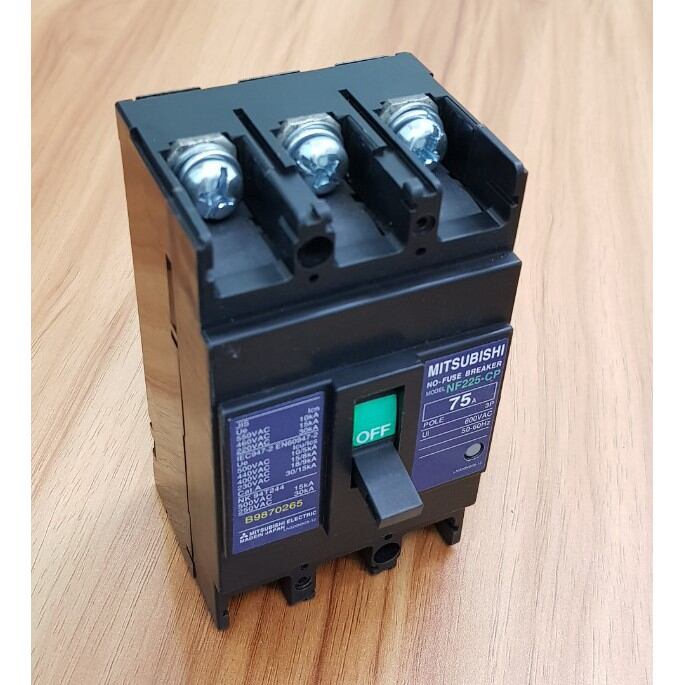 Aptomat Mitsubishi 3 pha 100a CB hàng nội địa nhật