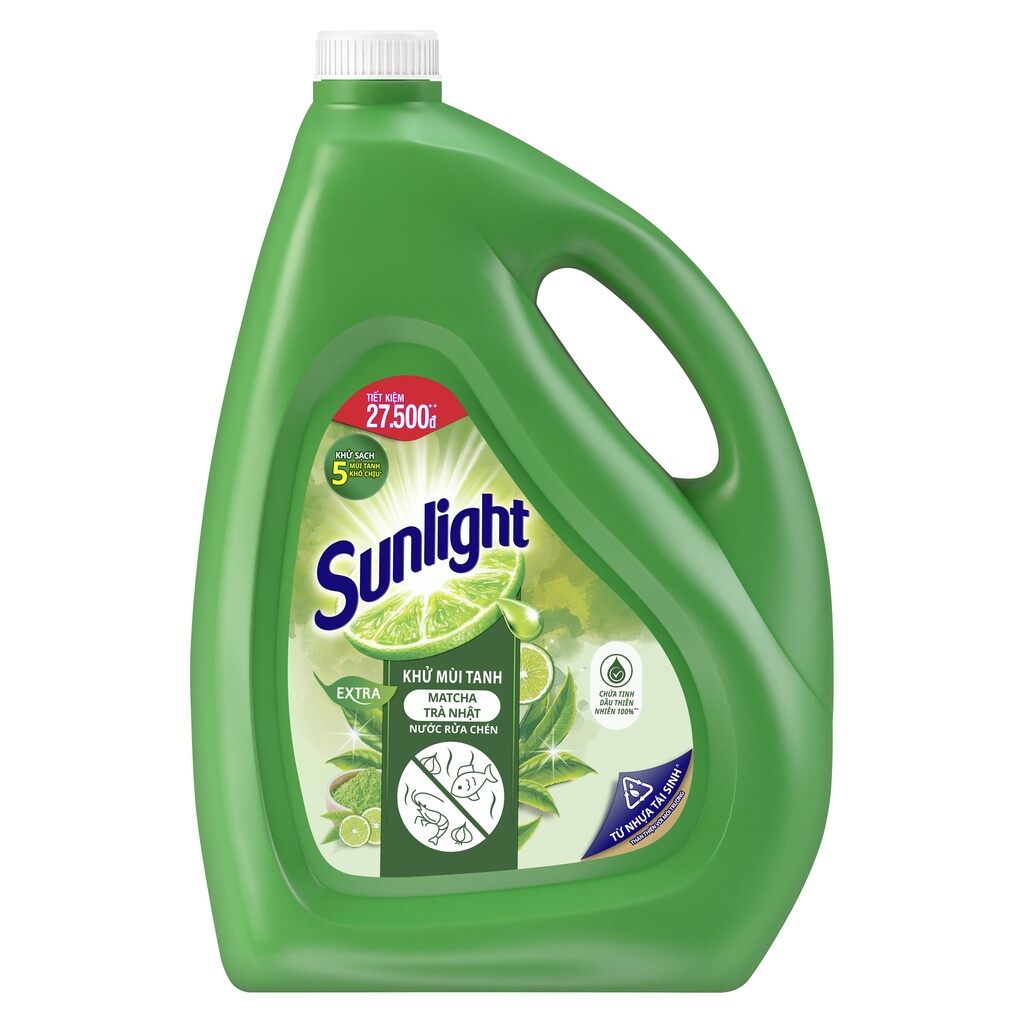Nước rửa chén sunlight trà xanh 3.6kg