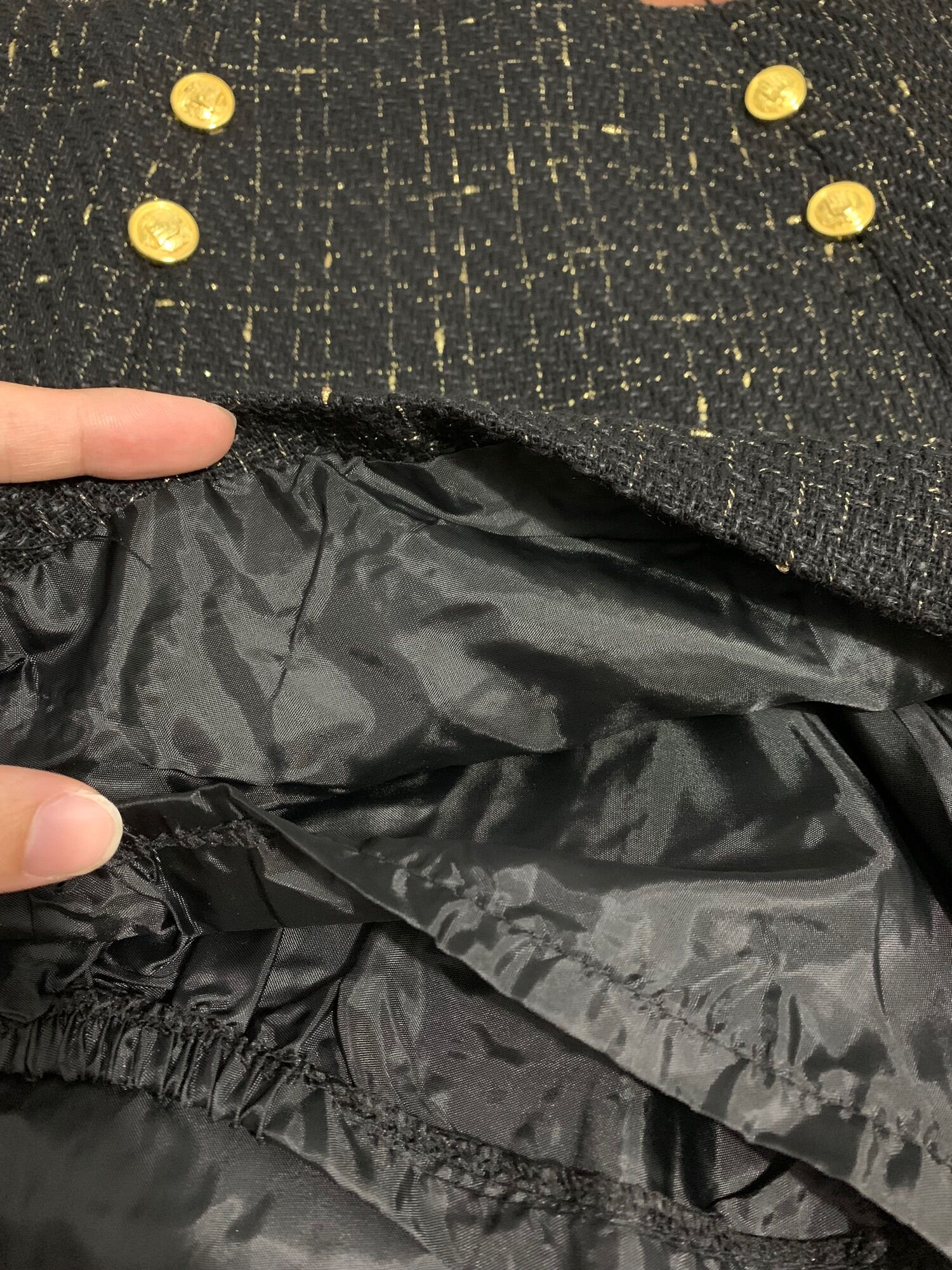 Chân váy Dạ Tweed Kim Sa lưng cao siêu hack dáng