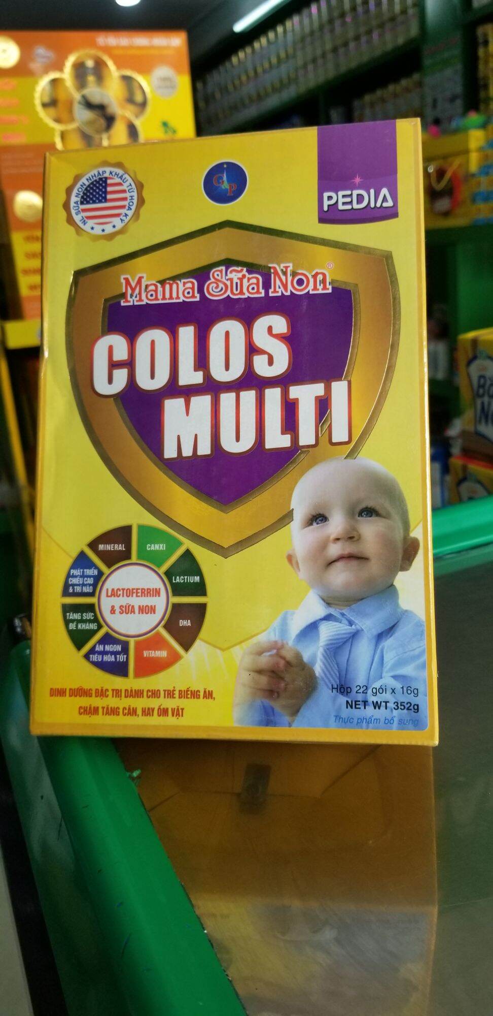 Mama sữa non Colos Multi Pedia - M - tím