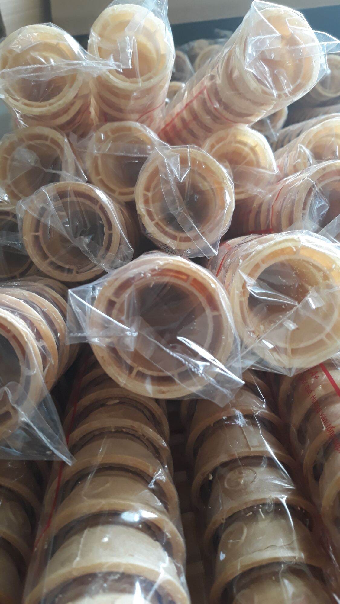 Bịch 10 cái bánh ốc quế ăn kem