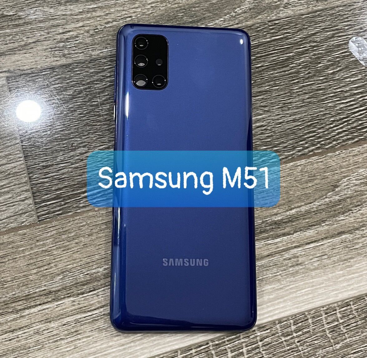 Bộ xương vỏ samsung M51 , kèm khay sim,phím,kính camera