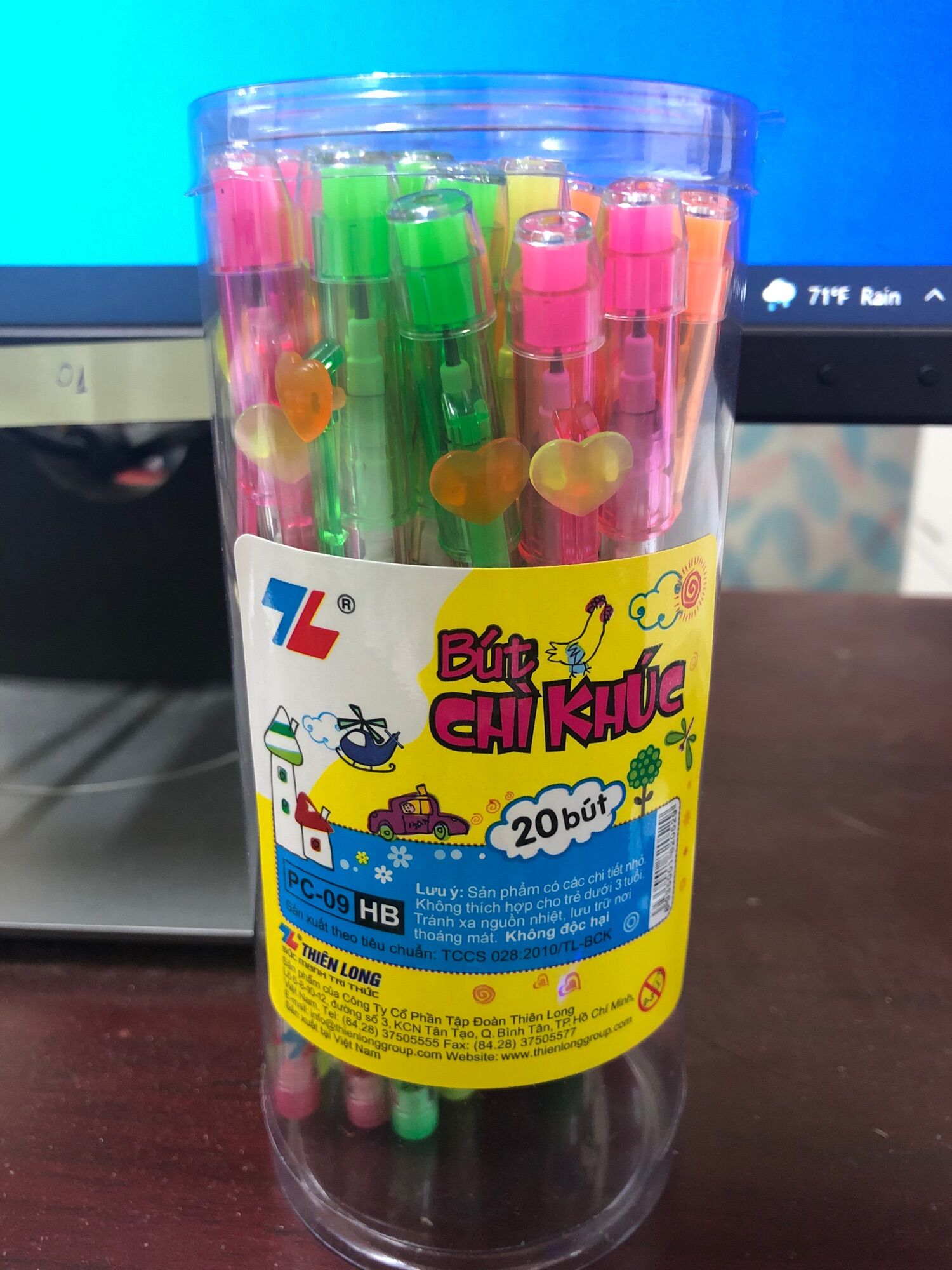Hộp bút chì khúc Thiên Long /20 cái/hộp