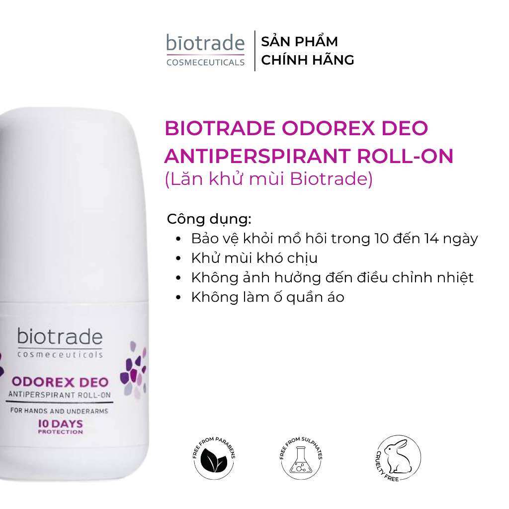 [ĐỦ BILL] Lăn khử mùi ngăn mồ hôi Odorex Deo Biotrade