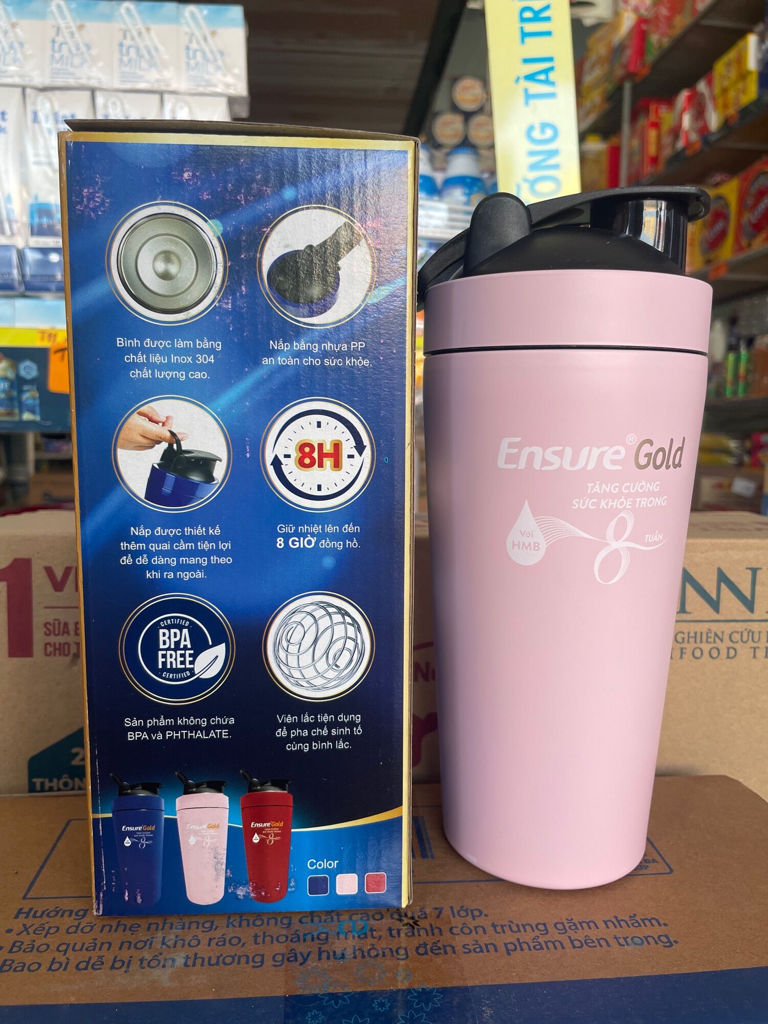 Bình lắc giữ nhiệt hkm ensure