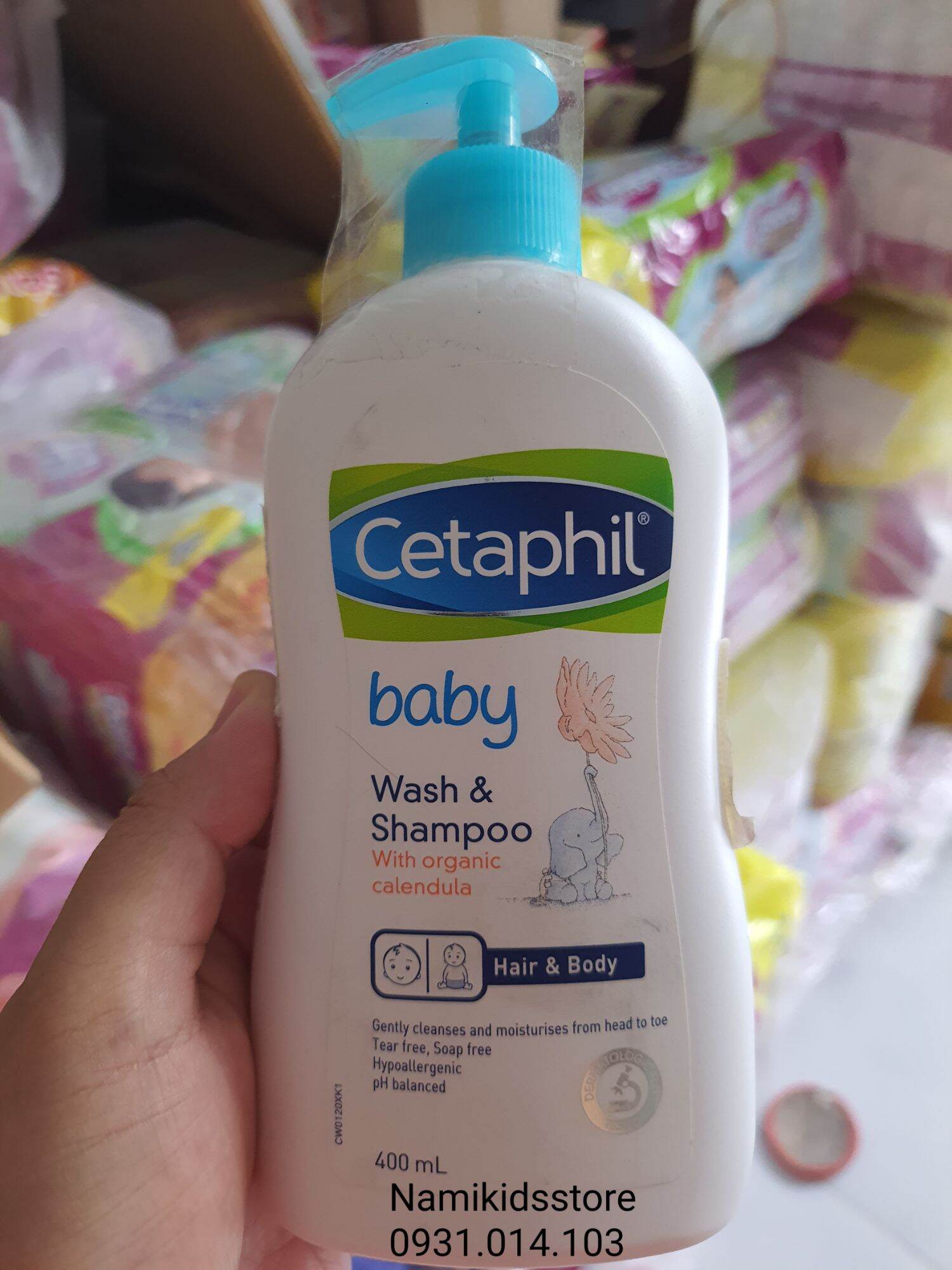 Sữa tắm gội Cetaphil Baby Wash & Shampoo with Organic Calendula 400ml