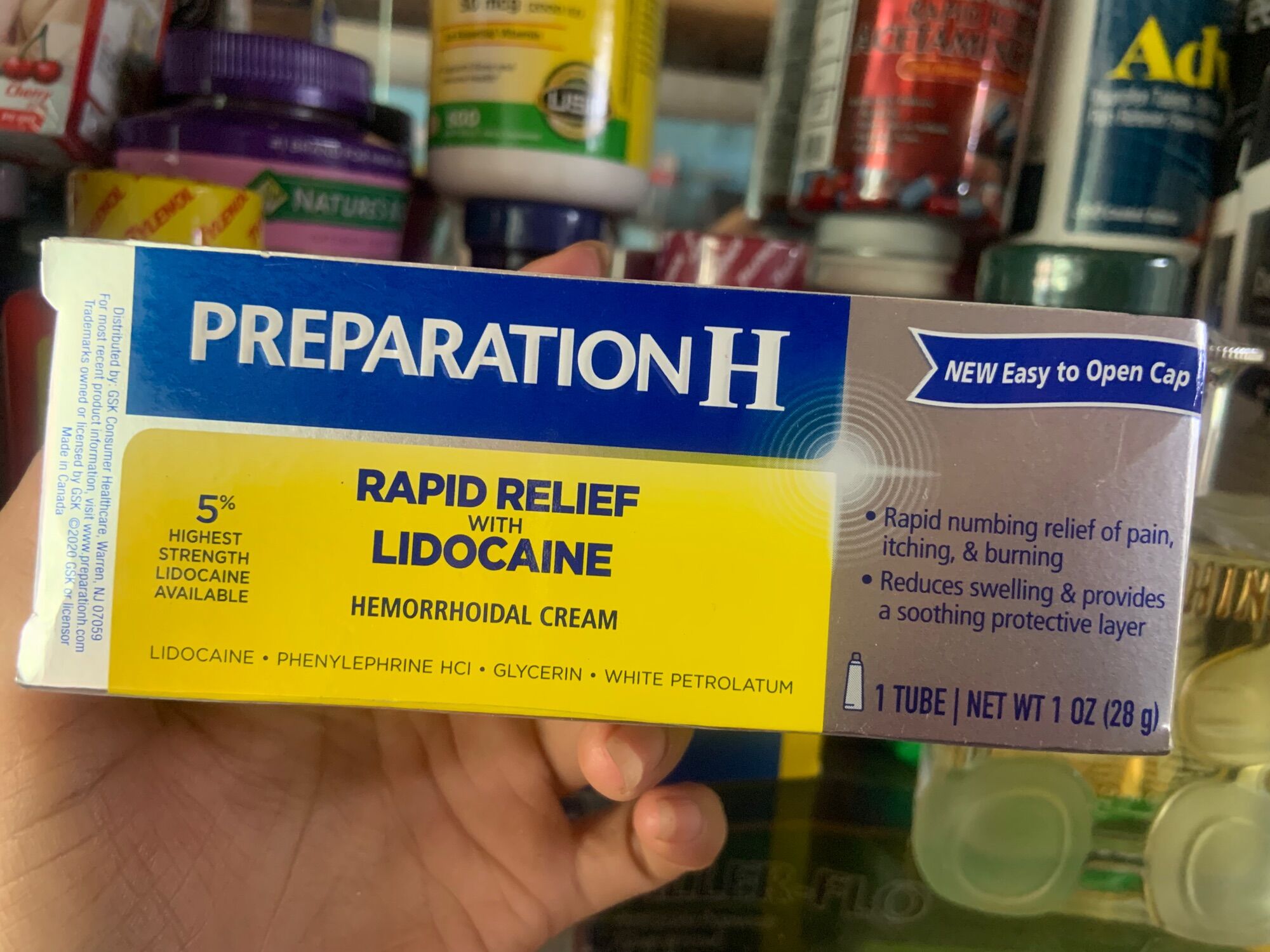 Kem Preparation H Hemorrhoidal cream Mỹ 28g