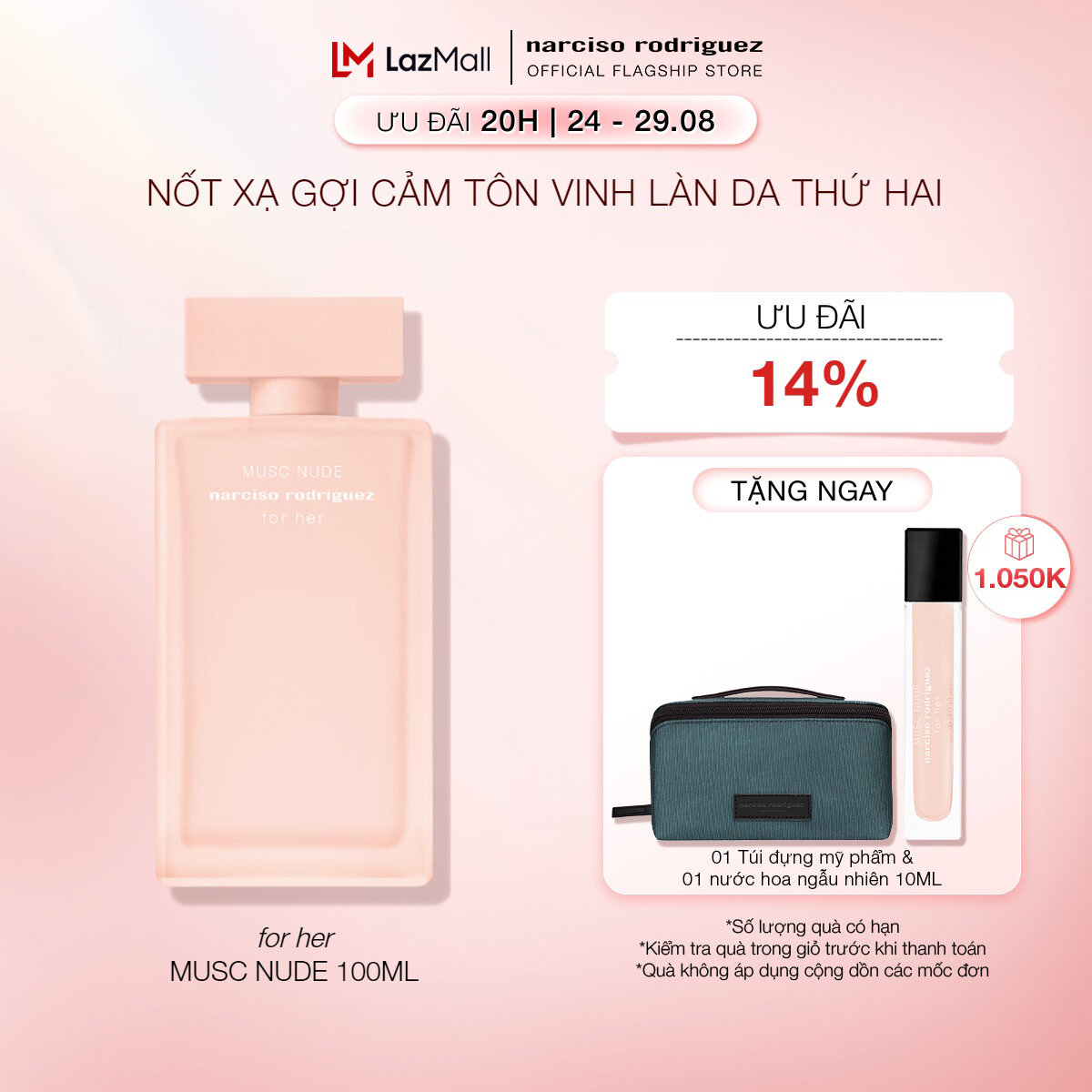Nước hoa nữ Narciso Rodriguez Musc Nude EDP 100ml
