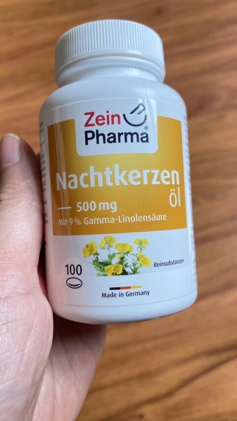 Tinh dầu hoa anh thảo nachtkerzenöl _ 500mg , 100 viên của hãng zein pharma .
