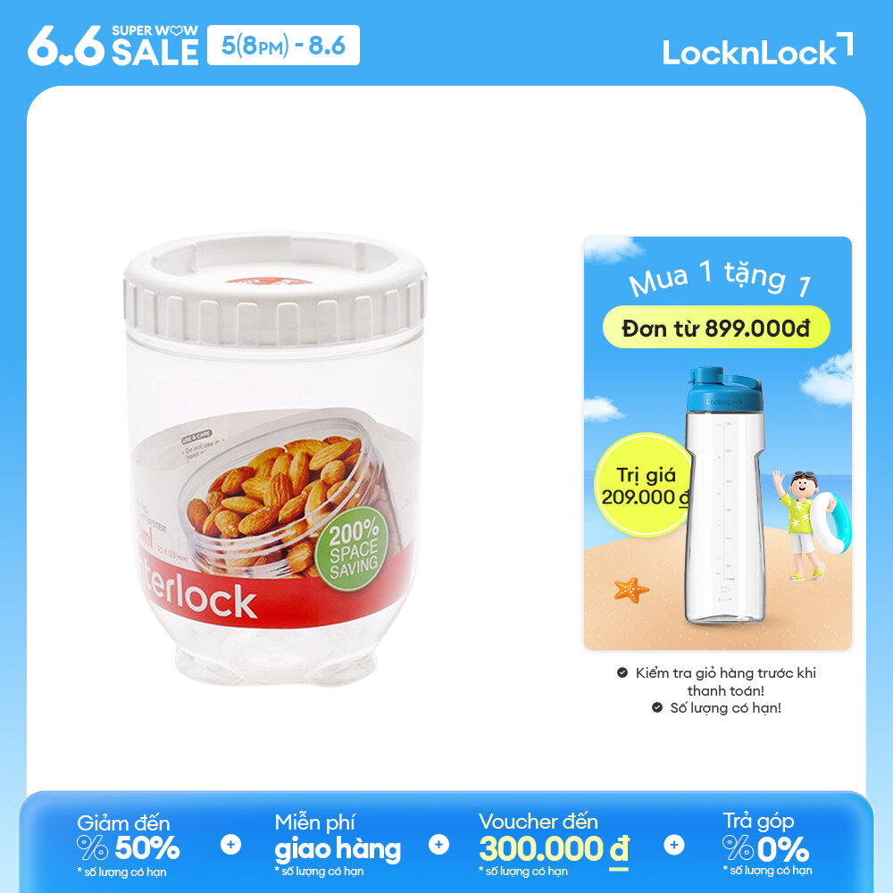 Hộp bảo quản interlock lock&lock inl304w 700ml