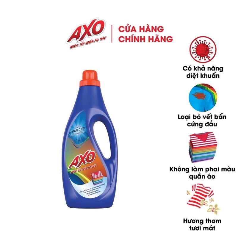 Nước tẩy quần áo màu Axo 1,8L