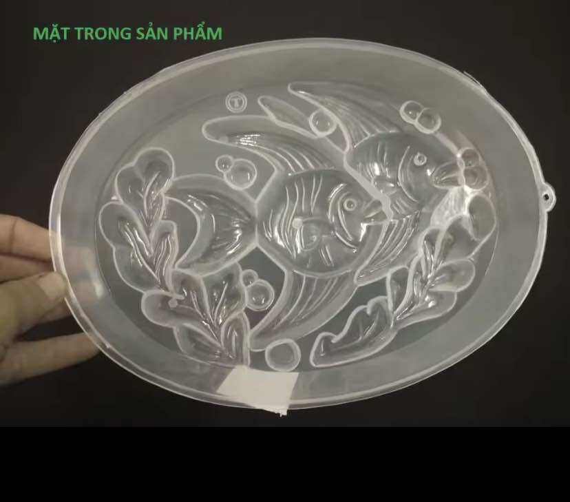 Khuôn Rau câu Lớn_ HÌNH Cá Chép (Dài 22*16cm)