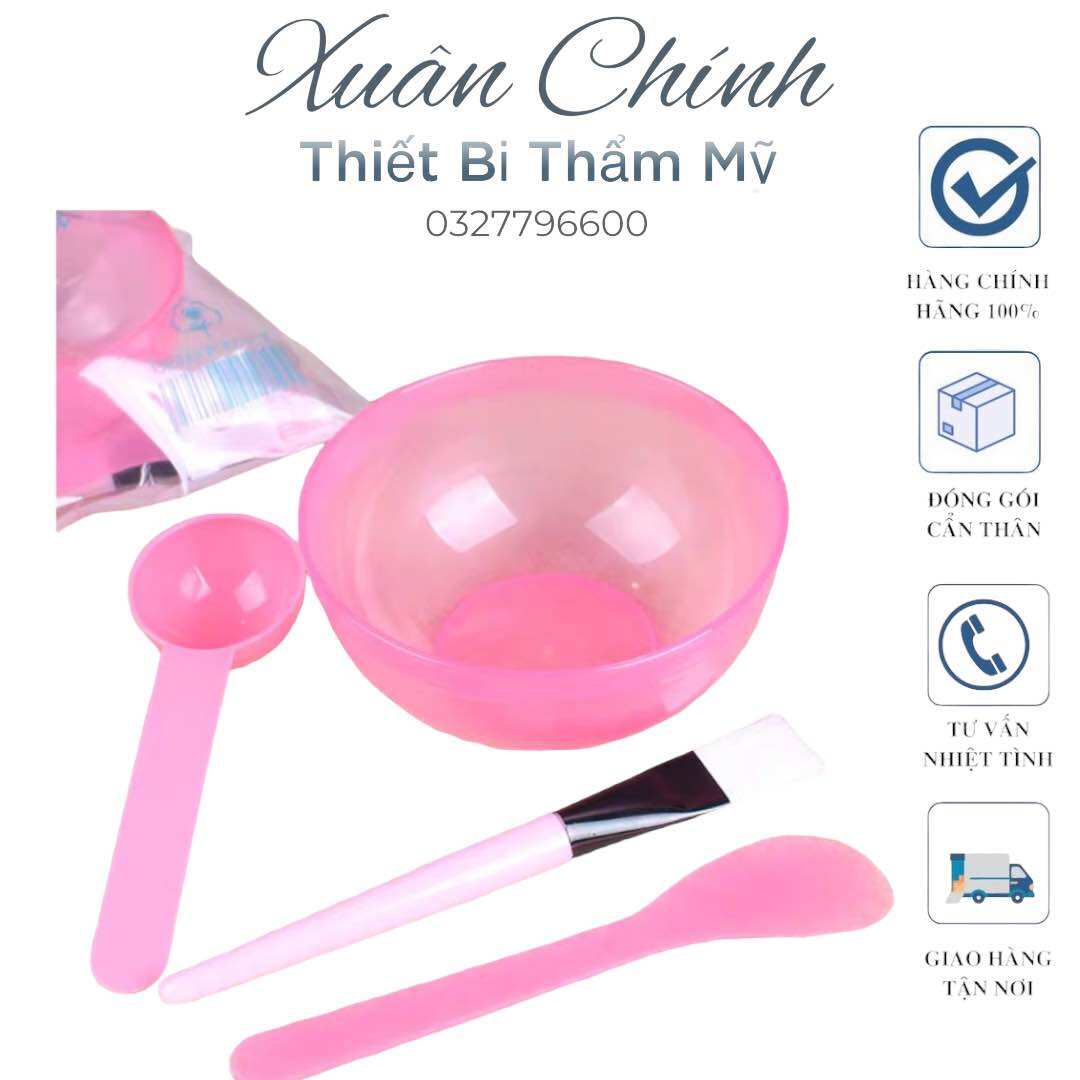 Bộ đồ bát pha bột mặt nạ - chổi , thìa