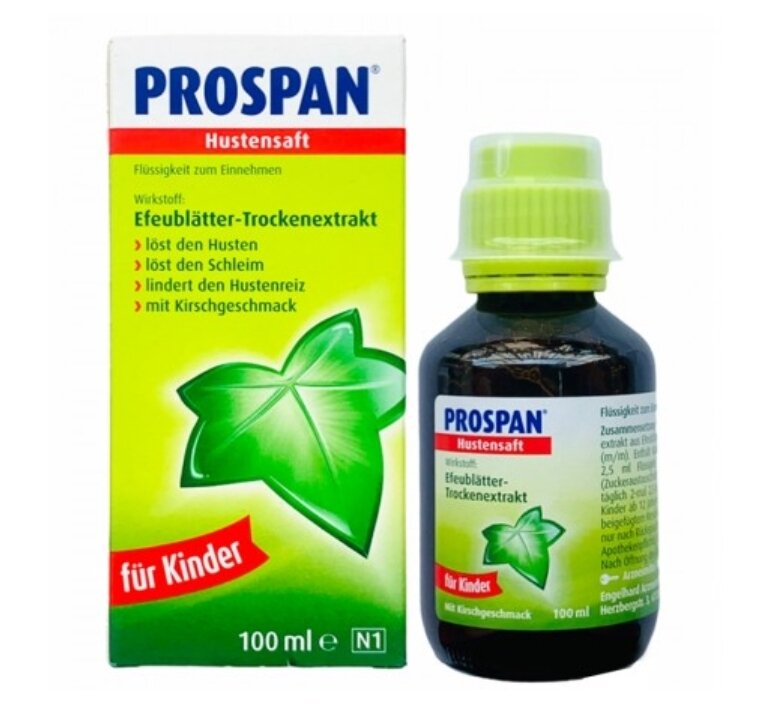Siro Ho Prospan Hustensaft Fu Kinder Chai 100ml Dành cho trẻ sơ sinh & Trẻ em Bị Ho, ho nhiều về đêm, Long đờm, viêm phế quản.