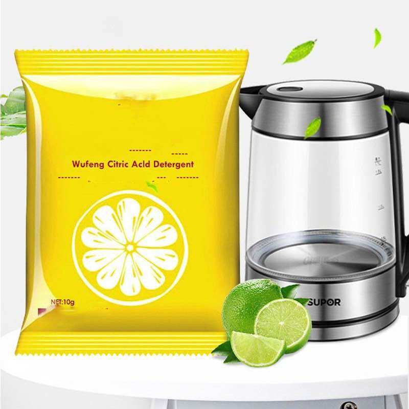 Combo 10 gói tẩy cặn ấm siêu tốc ,cốc chén bình nước siêu sạch G05