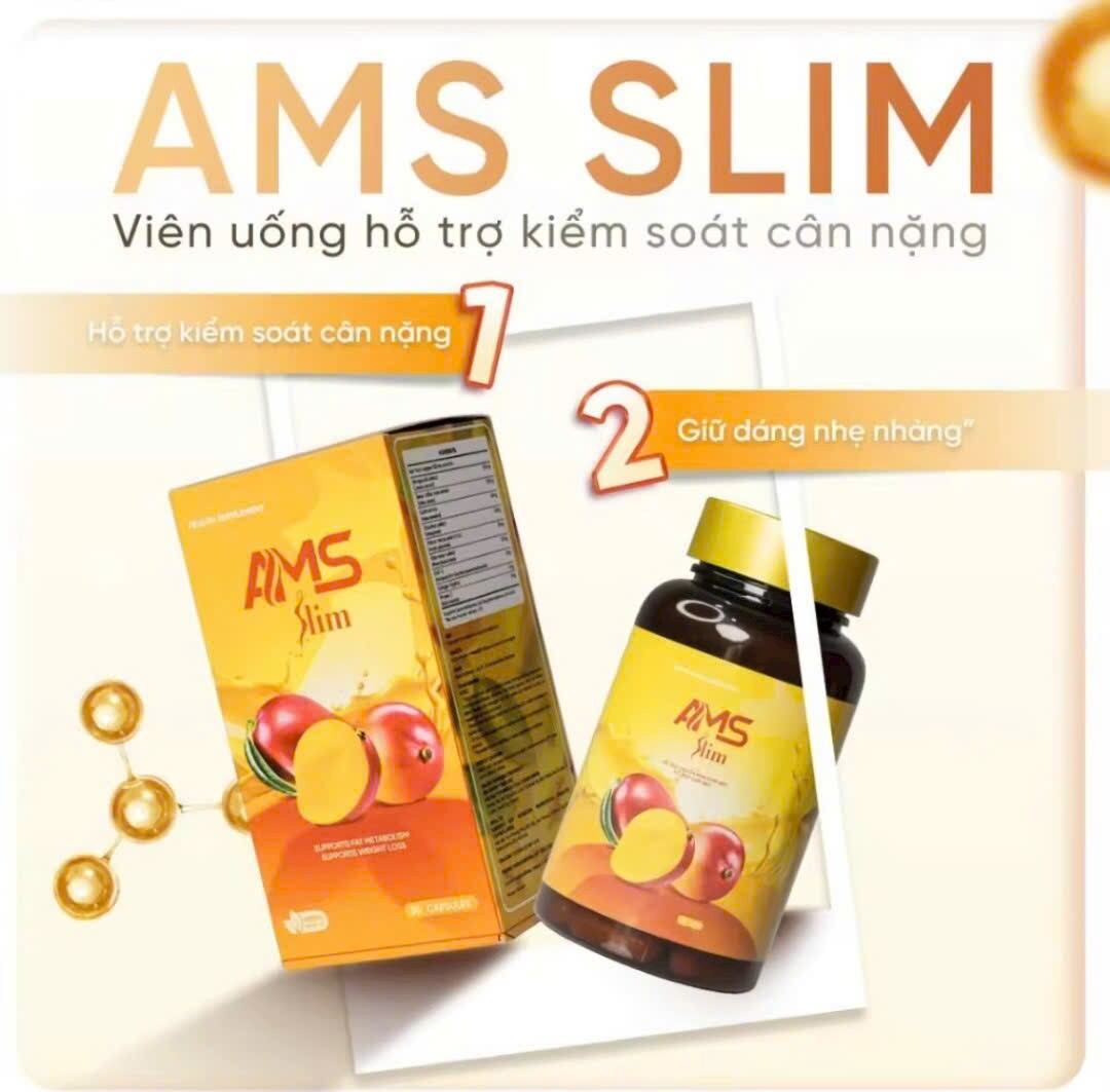[ Tách Lẻ 15 Ngày]Thảo Mộc Giảm Cân  AMS SLIM dành cho người khó giảm,Giúp Lấy Lại Thân Hình Cân Đối,Cho Vùng Eo Săn Chắc,hiệu quả sau 7 ngày sử dụng.
