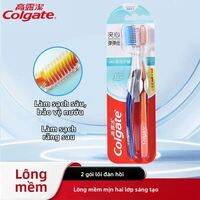 Colgate | Bàn Chải Đánh Răng Lông Mềm Colgate Màu Sắc Ngẫu Nhiên Bàn Chải Xoắn Ốc Gia Dụng Lông Bàn Chải Mịn Đồ Dùng Cần Thiết Hàng Ngày - Gói 12 Chiếc
