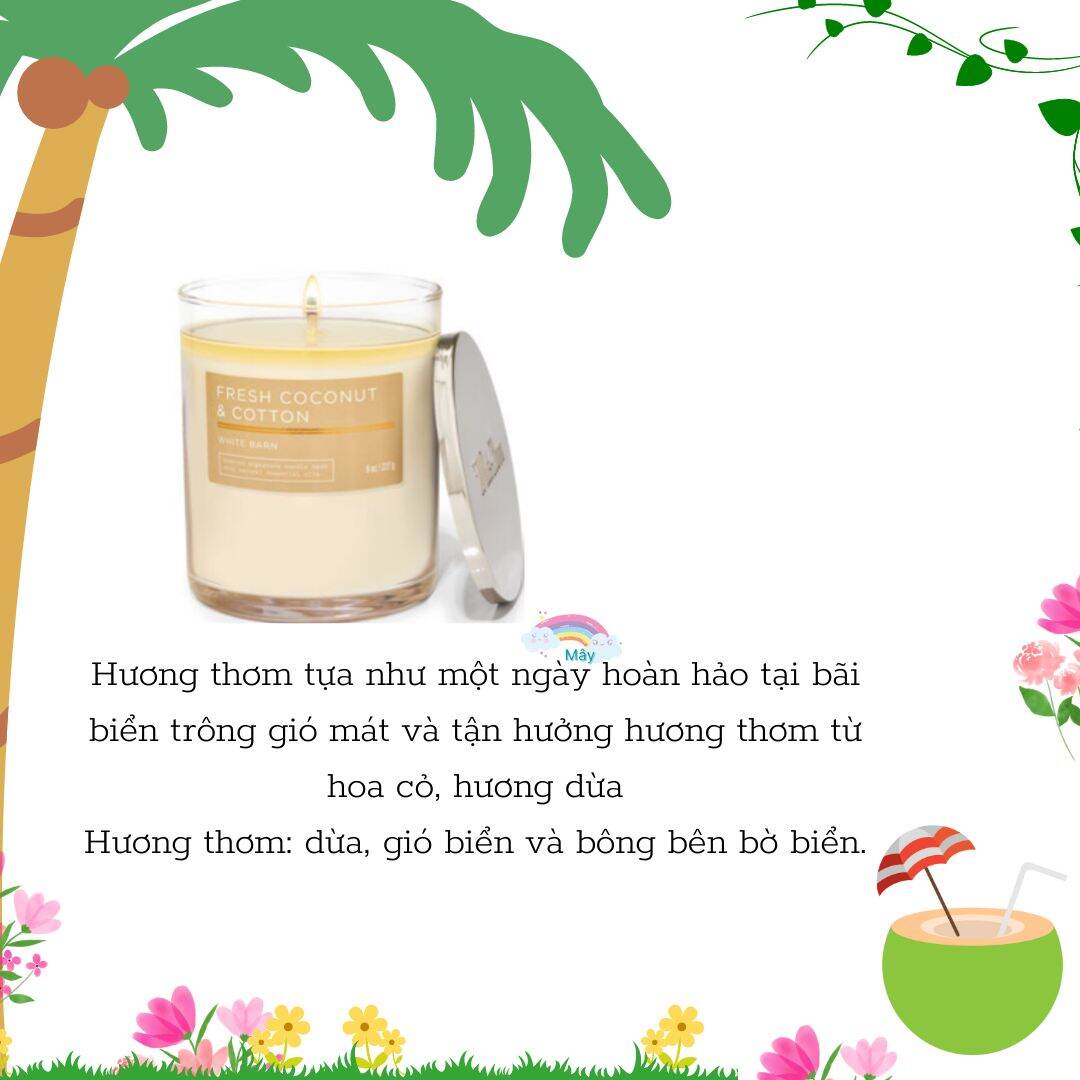 Nến thơm 1 bấc Bath and Body Works nhiều mùi