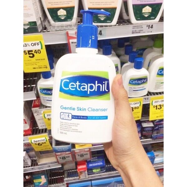 Sữa Rửa Mặt Cetaphil Gentle Skin Cleanser 500ml,473ml