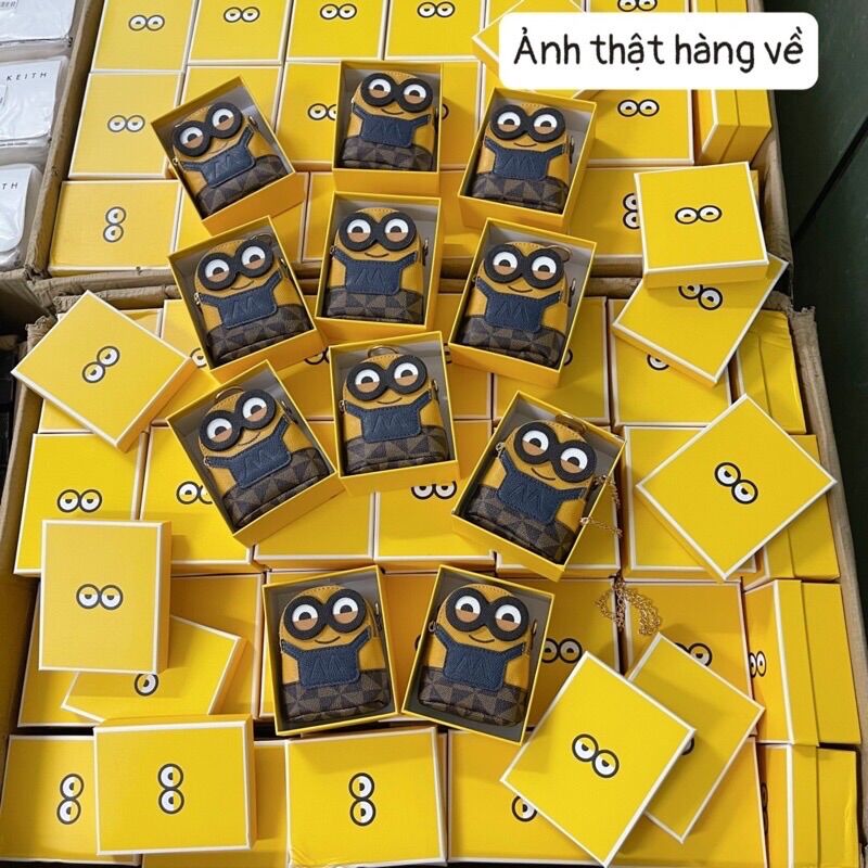 Túi xách minion mini kèm hộp loại đẹp dễ thương