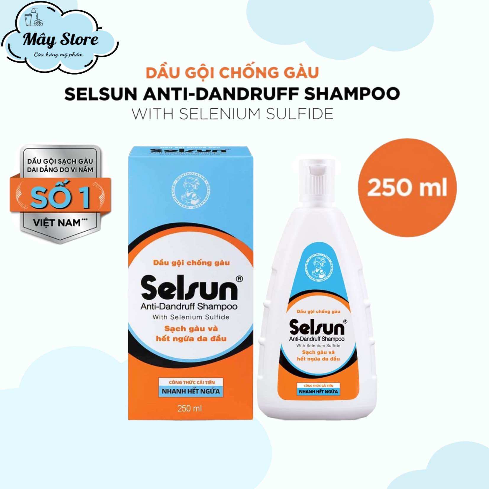 Dầu gội chống gàu selsun 250ml