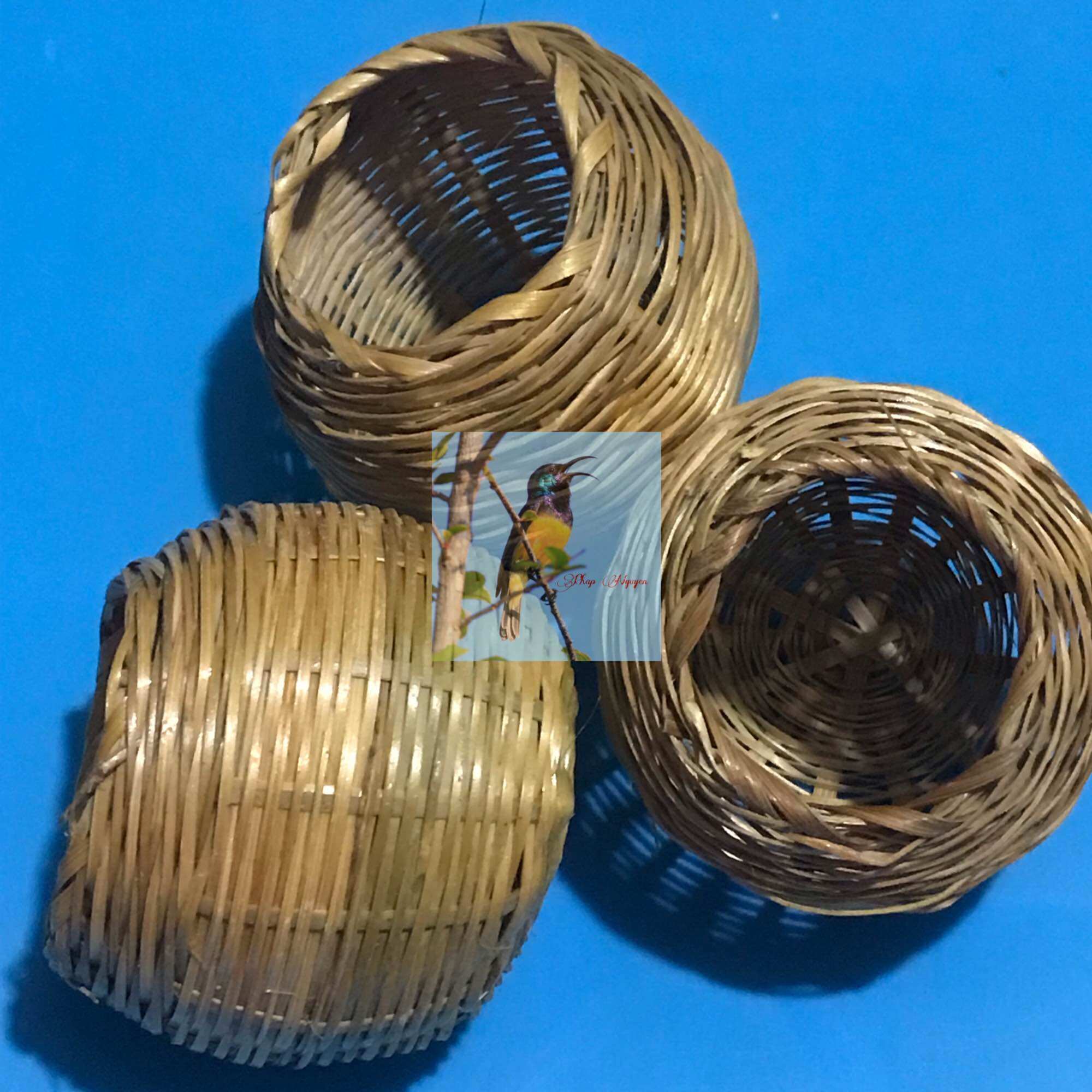 Cóng Đựng Thức Ăn Cho Chim Bằng Tre (Loại Lớn)