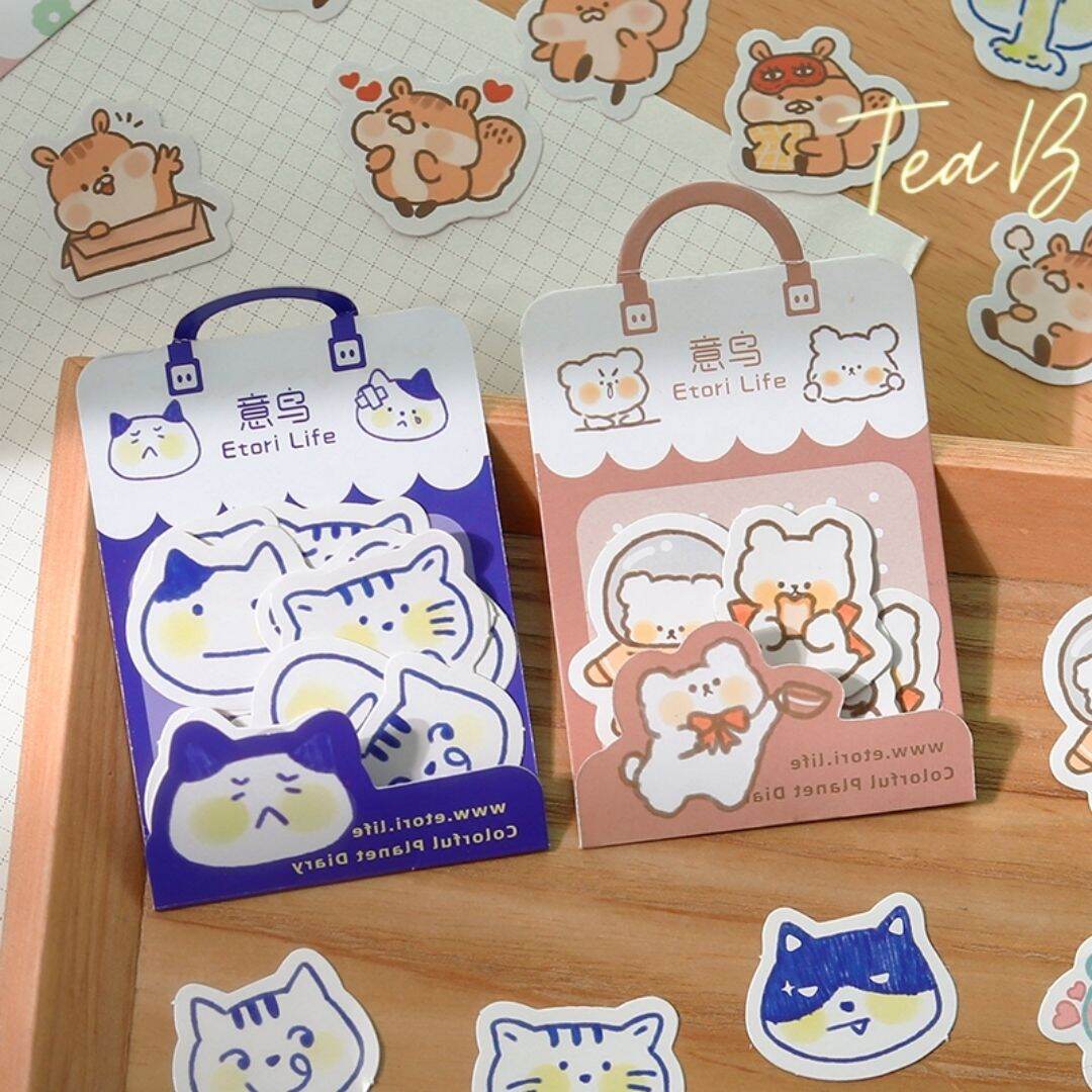 Bộ 40 sticker trang trí diy