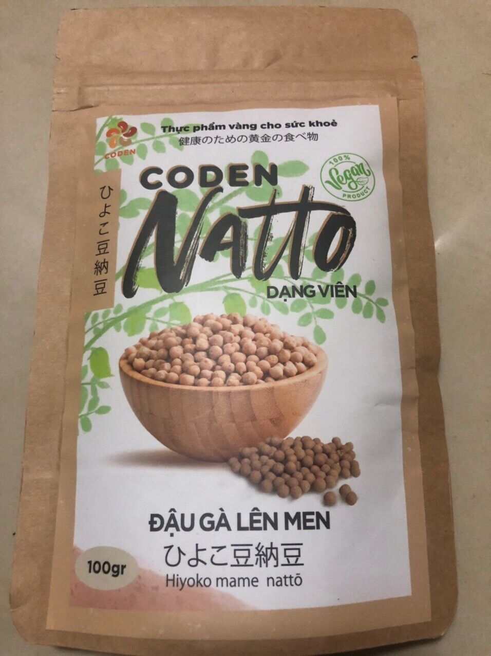 Natto viên đậu gà