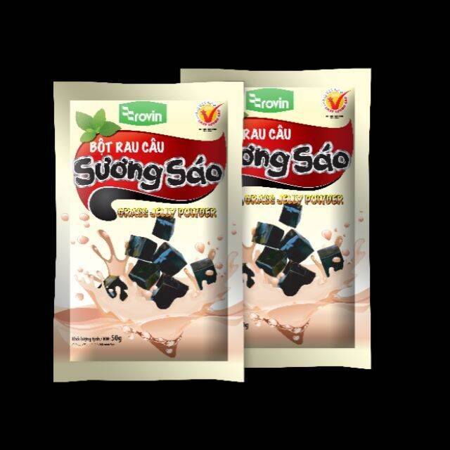 Bột rau câu sương sáo đen rovin 50gr
