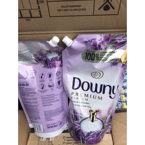 Nước xả vải Downy hương oải hương 1,35L