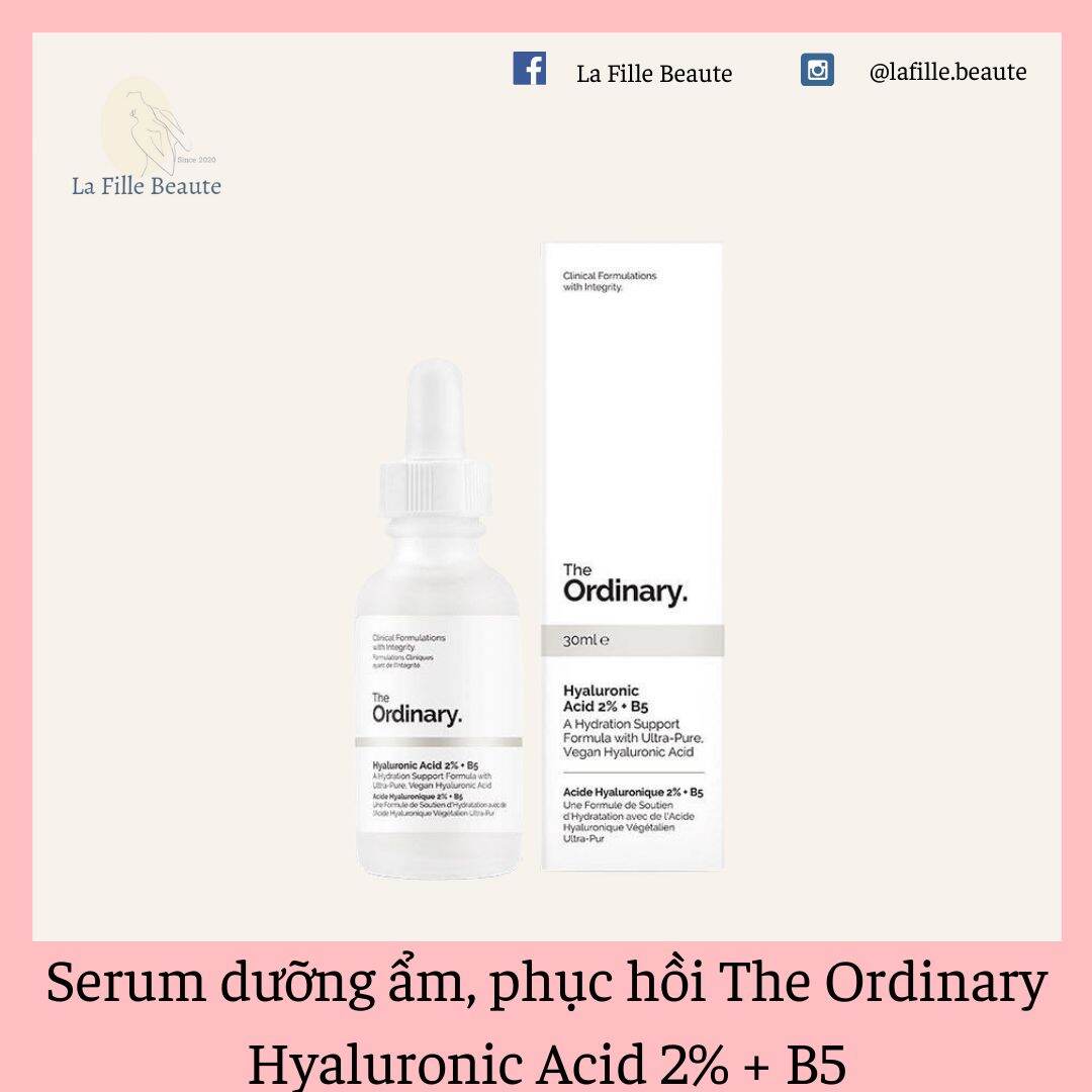 Serum Dưỡng Ẩm Phục Hồi The Ordinary Hyaluronic Acid 2% + B5