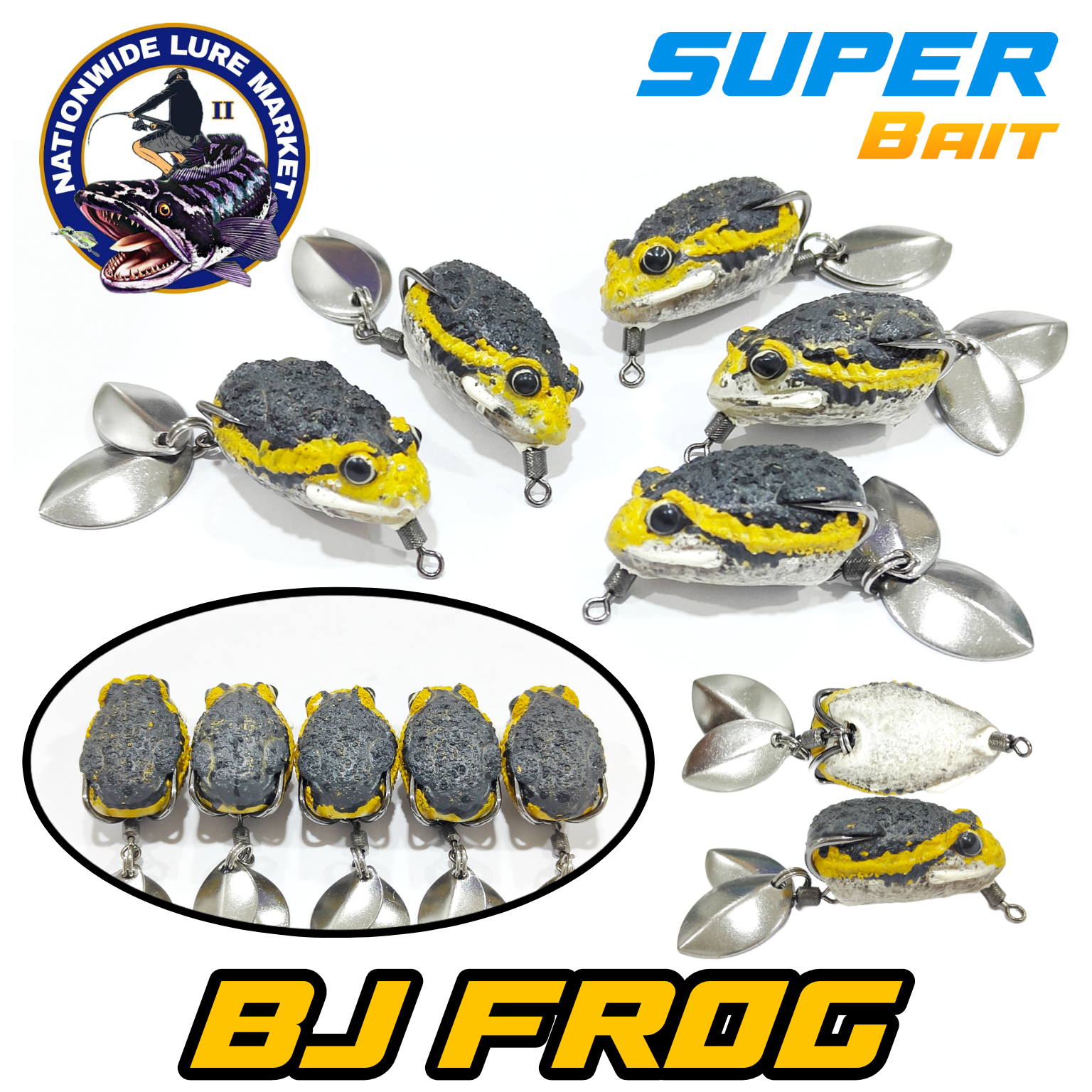 Mồi Câu BJ FROG 3cm 5.2g THAILAND