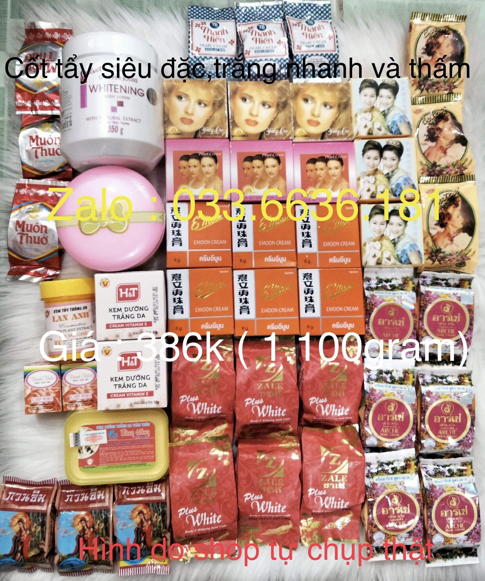 Combo kem cốt trắng da toàn thân cấp tốc vip