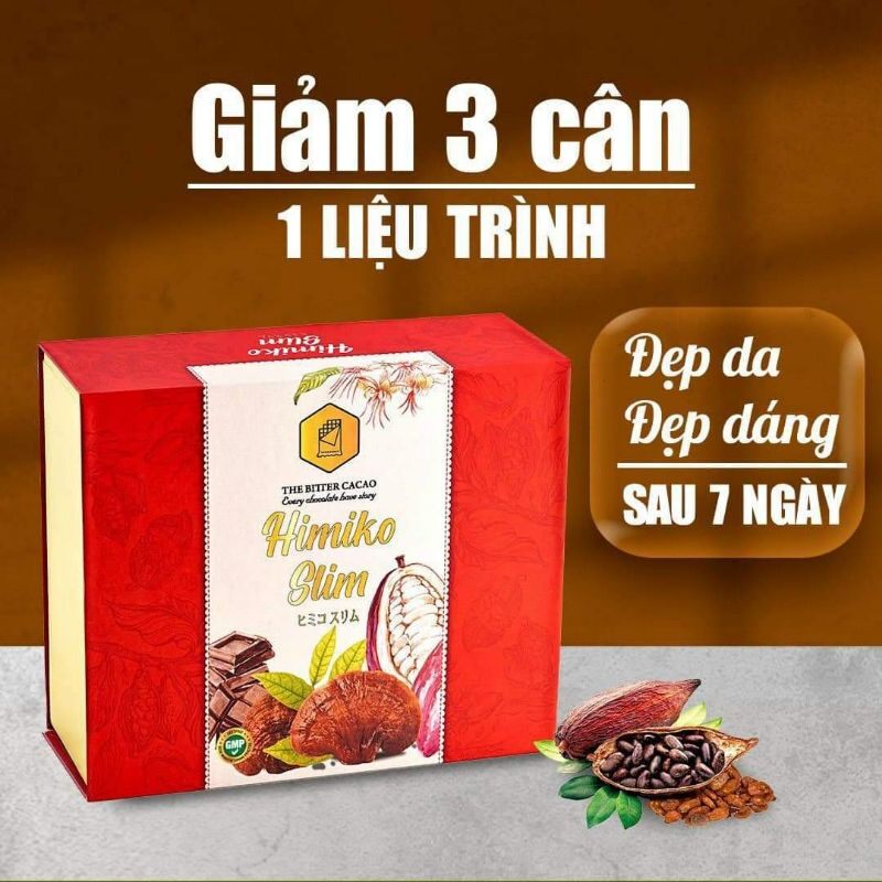 Cobom 2 Hộp Giảm Cân Cacao Himiko Slim
