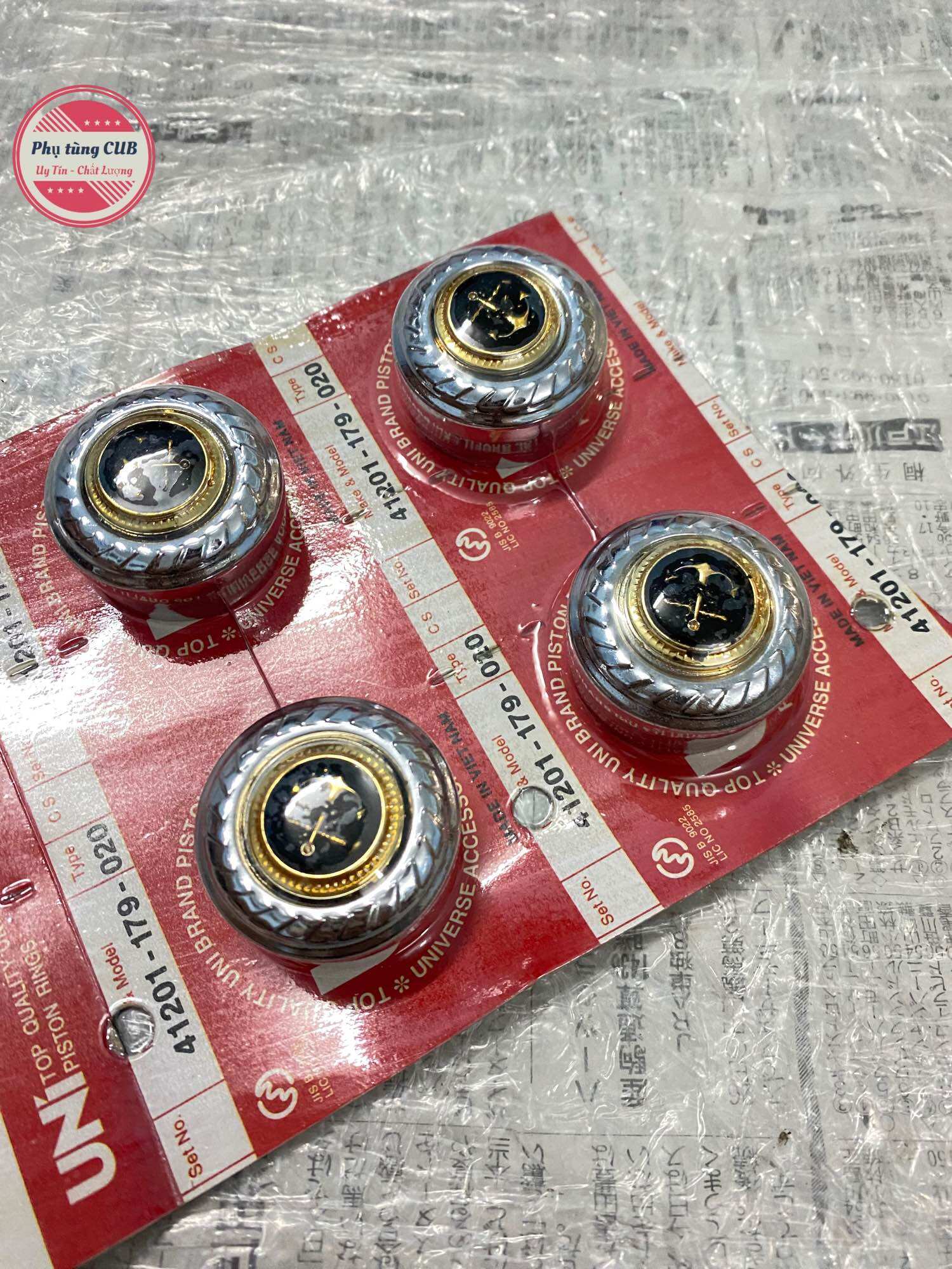 Cặp nút chụp bao tay xe cub, dream inox