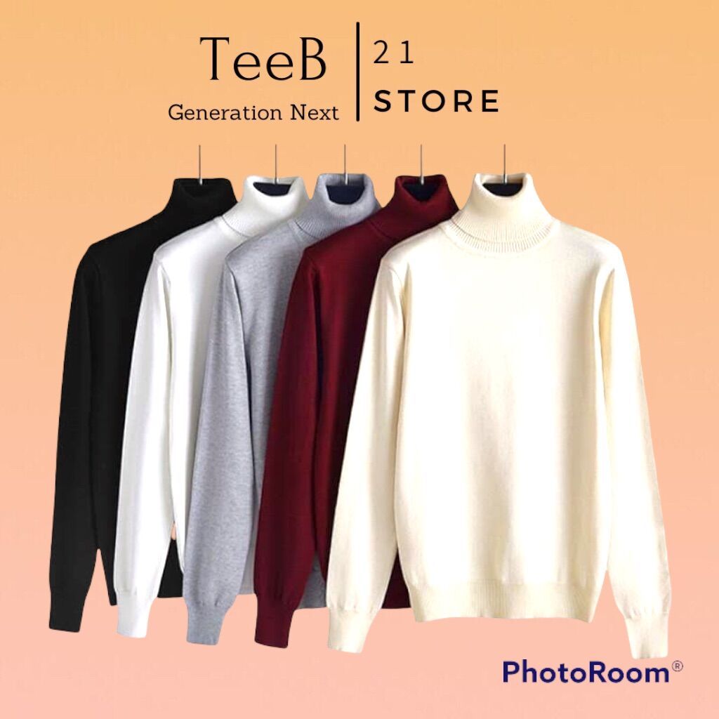 Áo len tăm cổ lọ cho nam mềm mại cao cấp- teeb.21 store