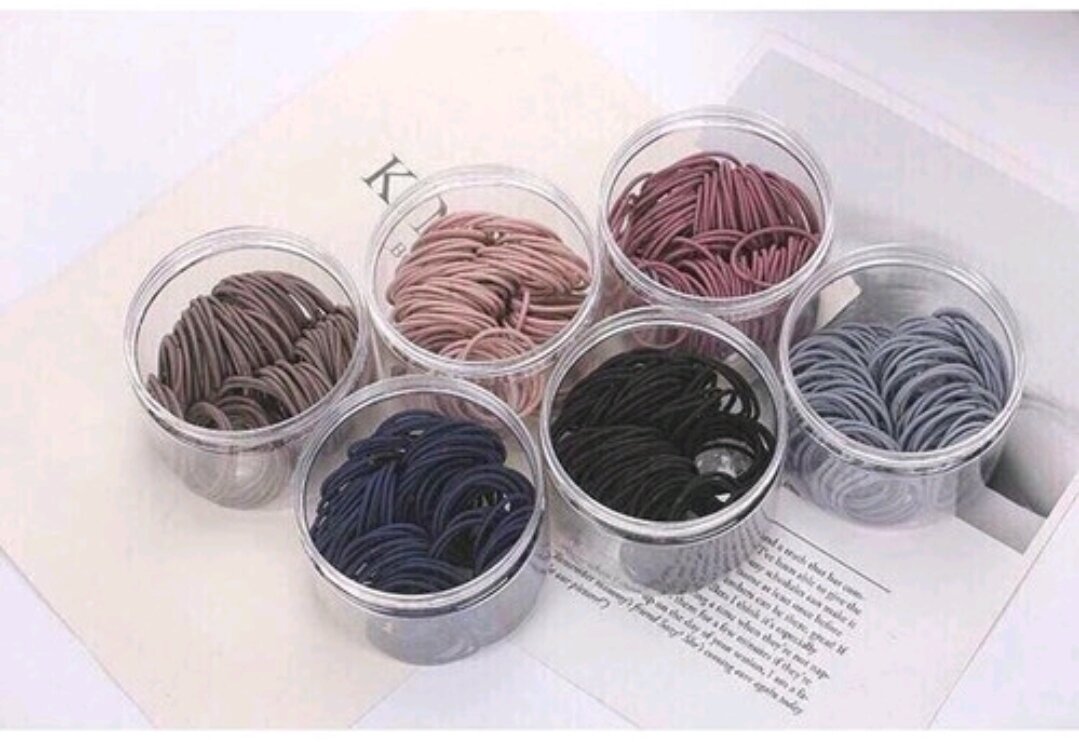 Hộp 100 Dây Cột Tóc Cho Mẹ Và Bé