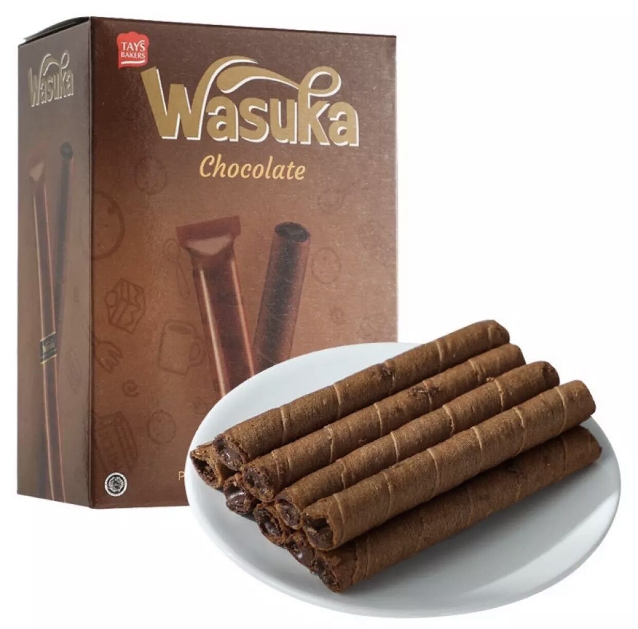 [HCM]Hộp 20 thanh Bánh quế Wasuka nhân Socola