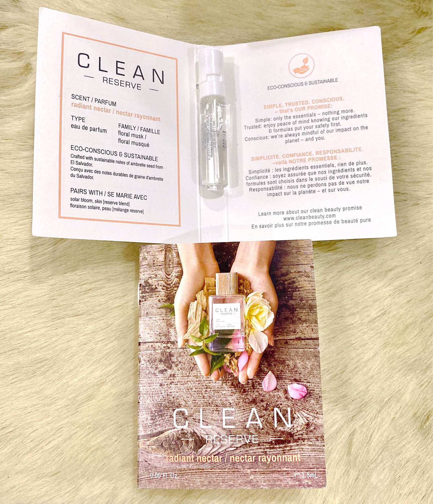 🦚 Mẫu thử nước hoa Clean Reserve Radiant Nectar 1.5ml 🥀