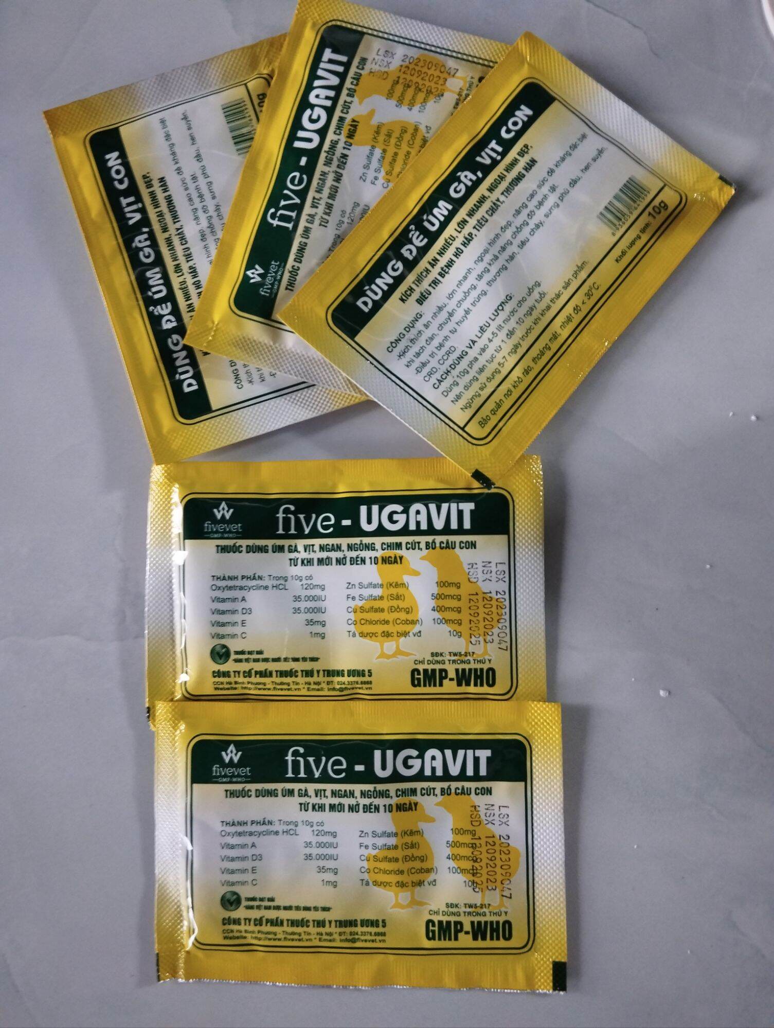 úm gà con, ngừa cúm, cảm lạnh 5gói