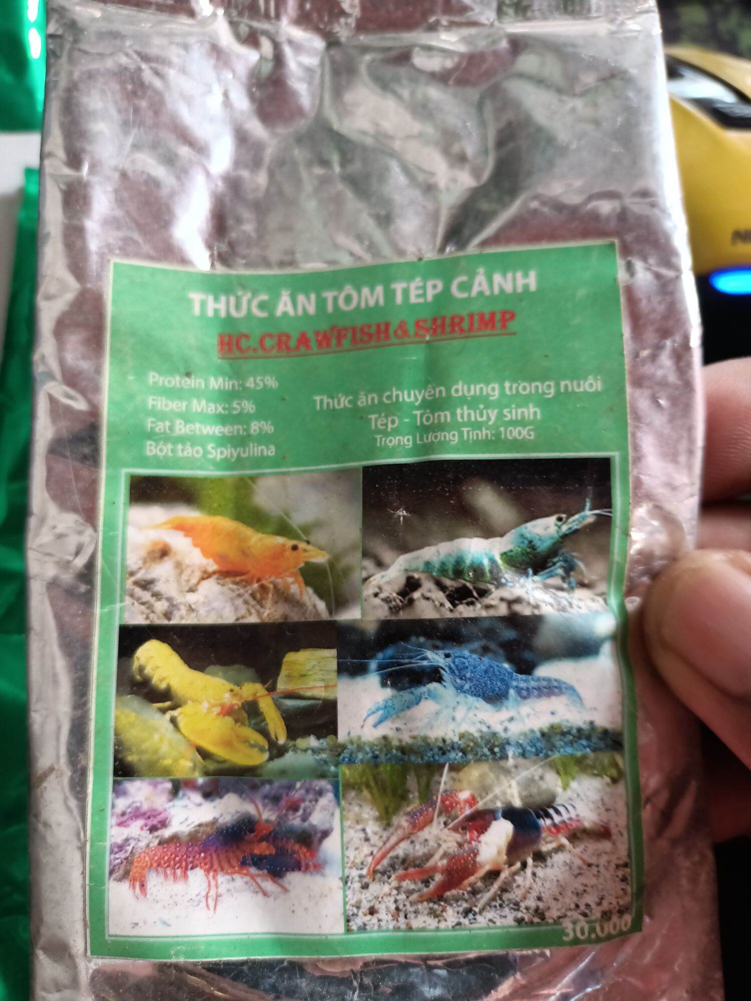 THỨC ĂN CHO TÉP , TÔM , CÁM TÉP , CÁM TÔM ( TÚI 100G )