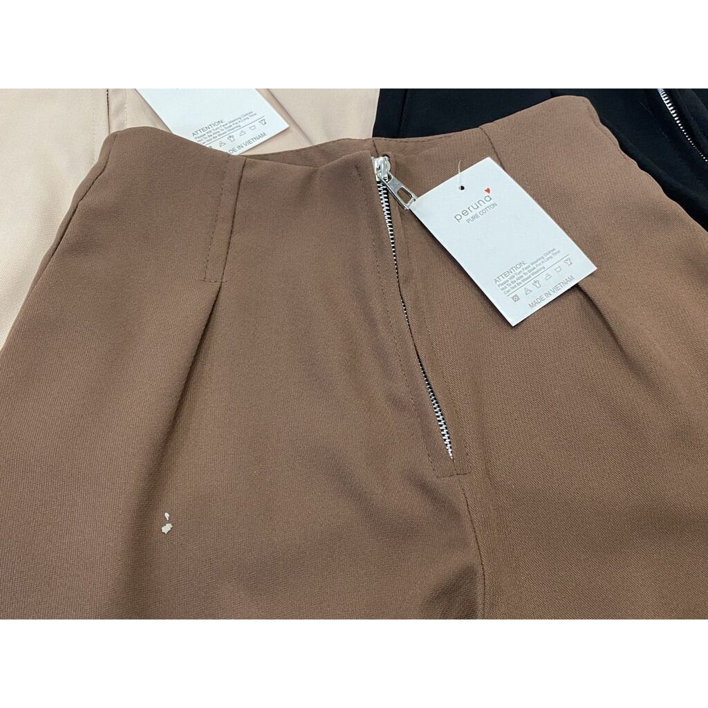 Quần Short Cạp Liền Khoá Trước