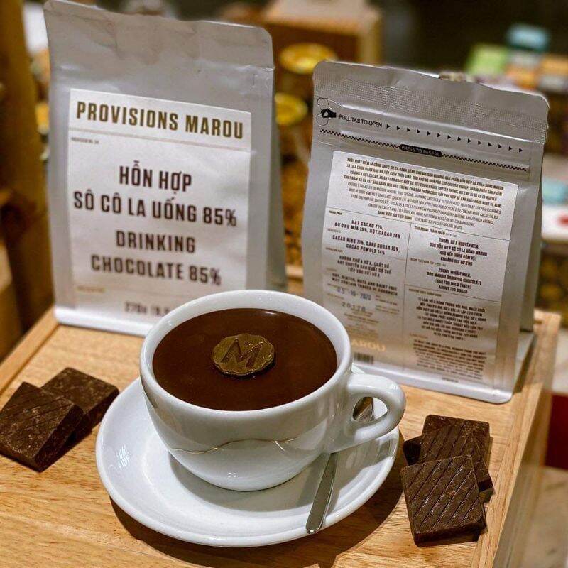 Túi hỗn hợp socola uống Marou 85% cacao